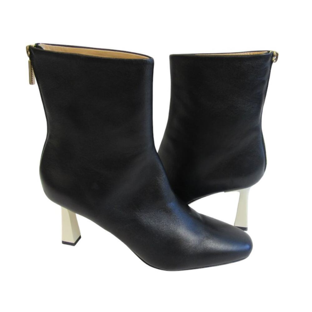 Dear Frances Samba Boot Black Leather 40/9-9.5‎